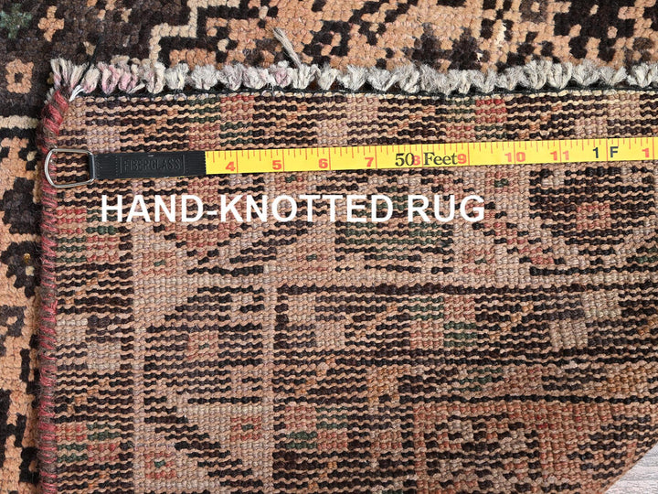 4'11" x 6'4" Vintage Hand Knotted Pink Wool Rectangle Oriental Rug - MOA1021571