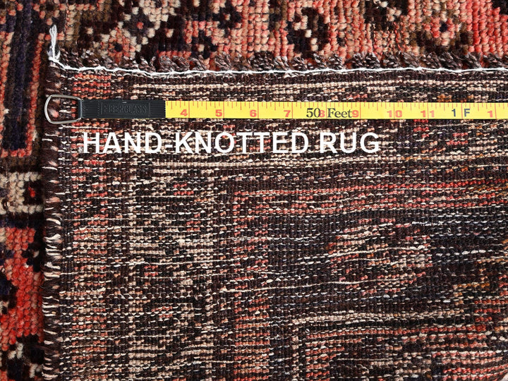 5'3" x 5'11" Vintage Hand Knotted Red Wool Square Oriental Rug - MOA1021576