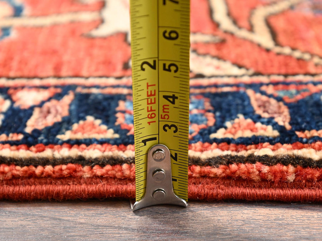 2'11" x 5'2" New Hand Knotted Red Wool Rectangle Oriental Rug - MOA1021611