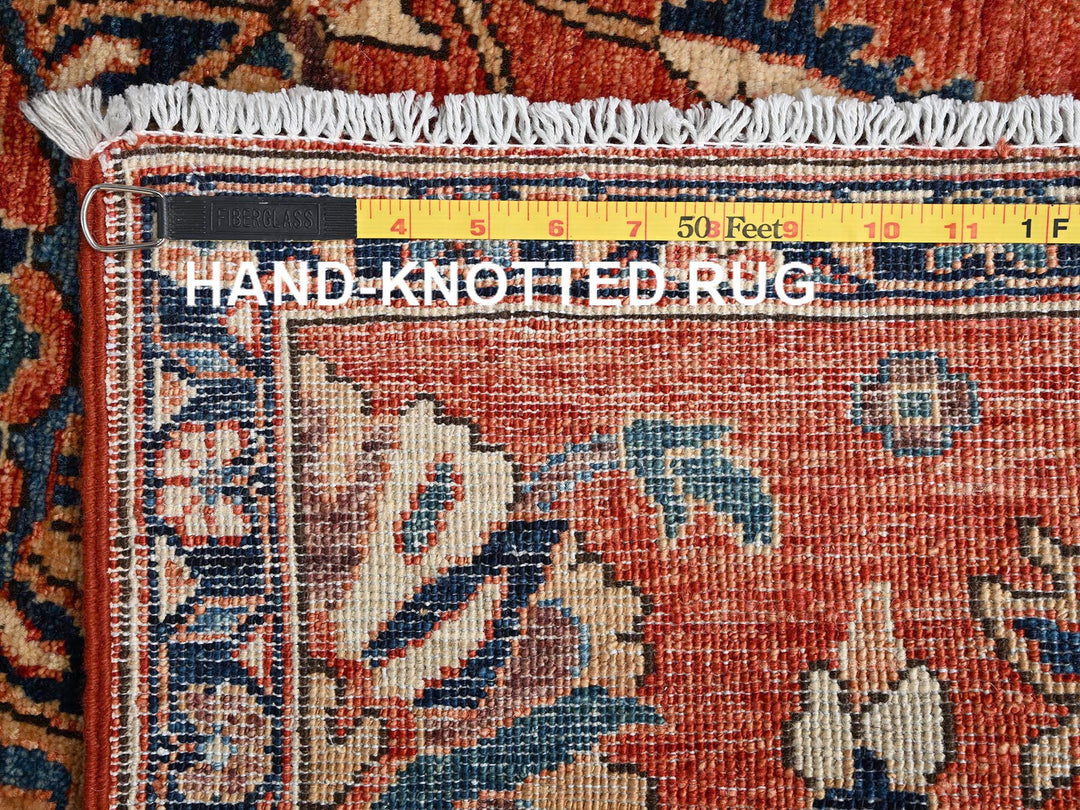 2'11" x 5'2" New Hand Knotted Red Wool Rectangle Oriental Rug - MOA1021611