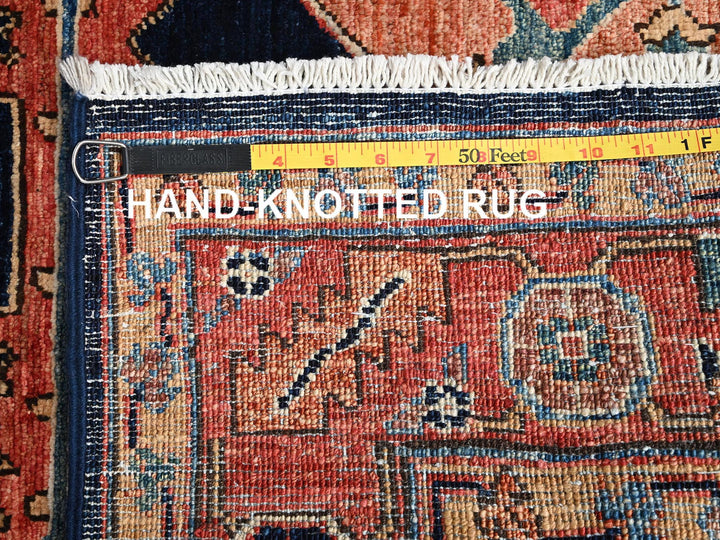 3'4" x 4'11" New Hand Knotted Blue Wool Rectangle Oriental Rug - MOA1021614