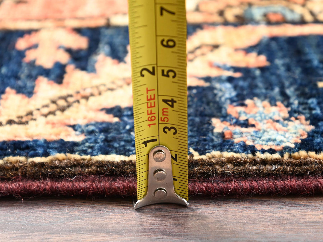 3'2" x 5'3" New Hand Knotted Orange Wool Rectangle Oriental Rug - MOA1021618