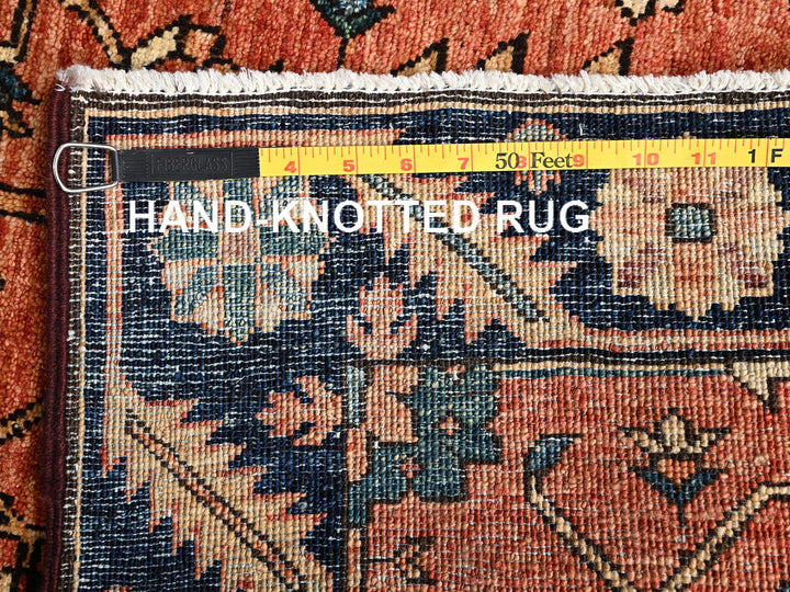 3'2" x 5'3" New Hand Knotted Orange Wool Rectangle Oriental Rug - MOA1021618