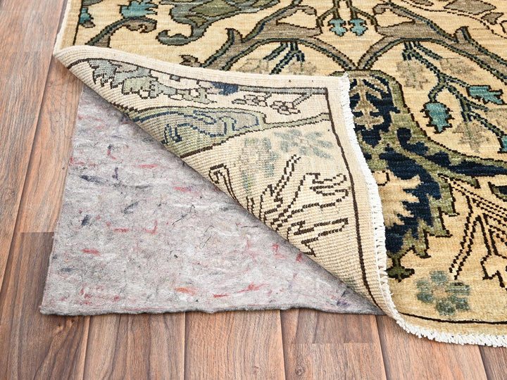 2'8" x 18'3" New Hand Knotted Ivory Wool Runner Oriental Rug - MOA1021626