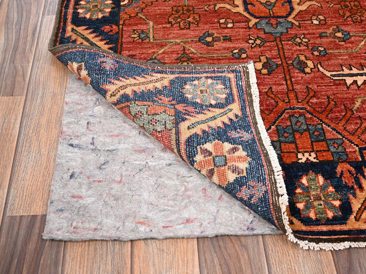 2'11" x 13'3" New Hand Knotted Orange Wool Runner Oriental Rug - MOA1021629