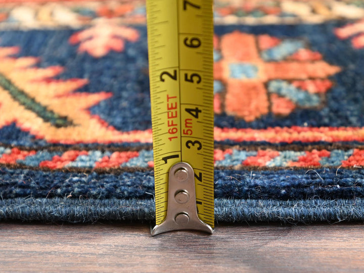 4'0" x 22'7" New Hand Knotted Red Wool Runner Oriental Rug - MOA1021630