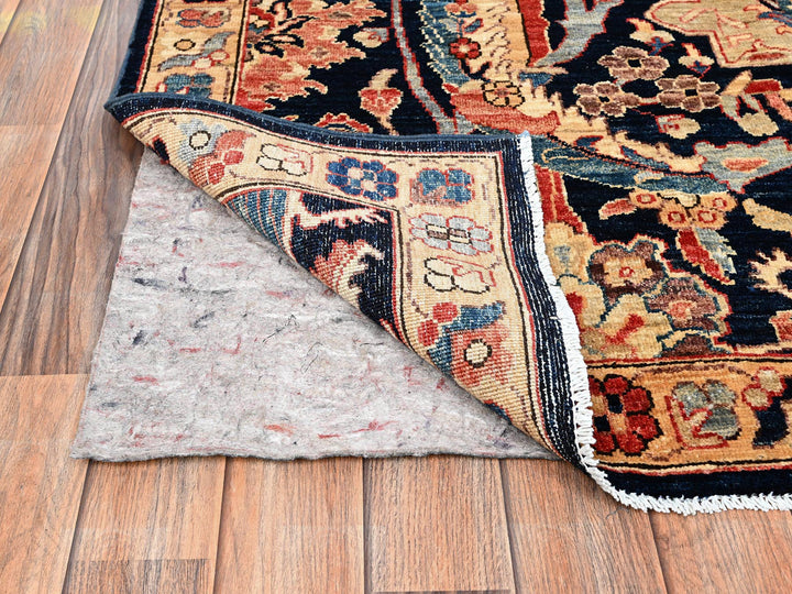 4'11" x 14'0" New Hand Knotted Blue Wool Runner Oriental Rug - MOA1021638