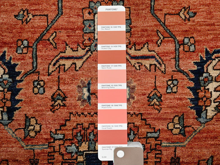 4'0" x 9'3" New Hand Knotted Red Wool Runner Oriental Rug - MOA1021642