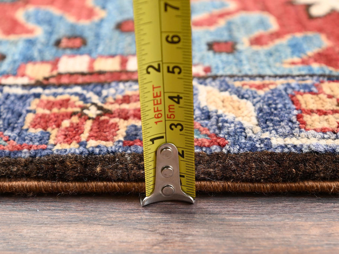 2'4" x 6'3" New Hand Knotted Red Wool Runner Oriental Rug - MOA1021659