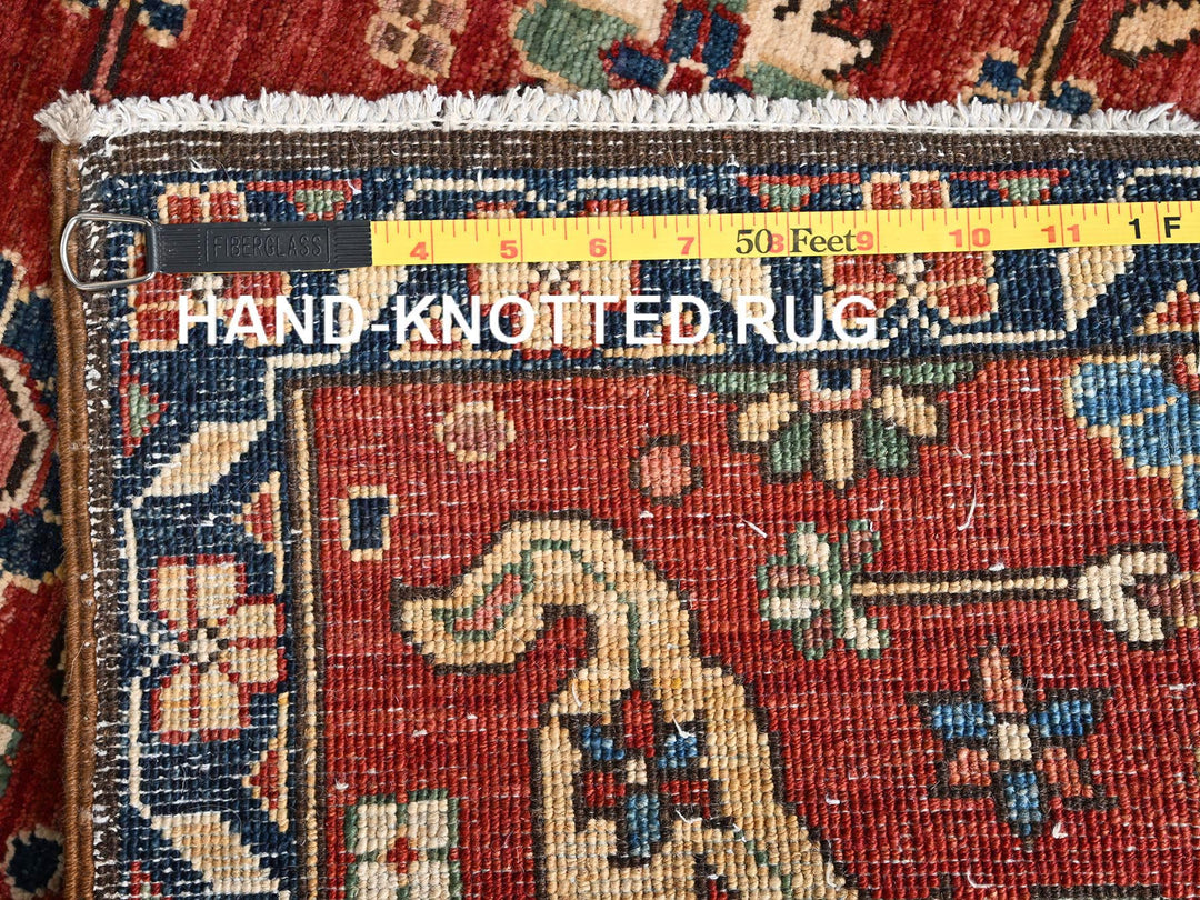 2'4" x 6'3" New Hand Knotted Red Wool Runner Oriental Rug - MOA1021659