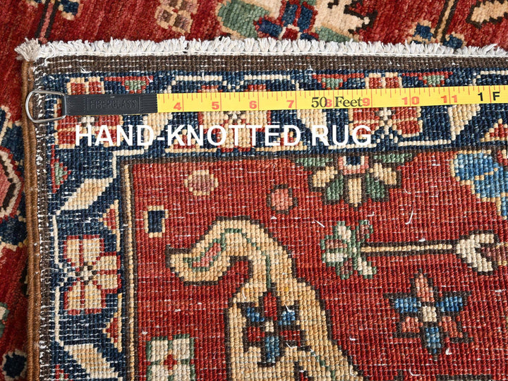2'4" x 6'3" New Hand Knotted Red Wool Runner Oriental Rug - MOA1021659