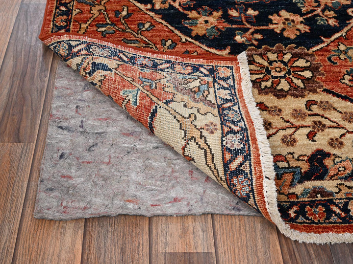 3'0" x 5'10" New Hand Knotted Orange Wool Runner Oriental Rug - MOA1021663