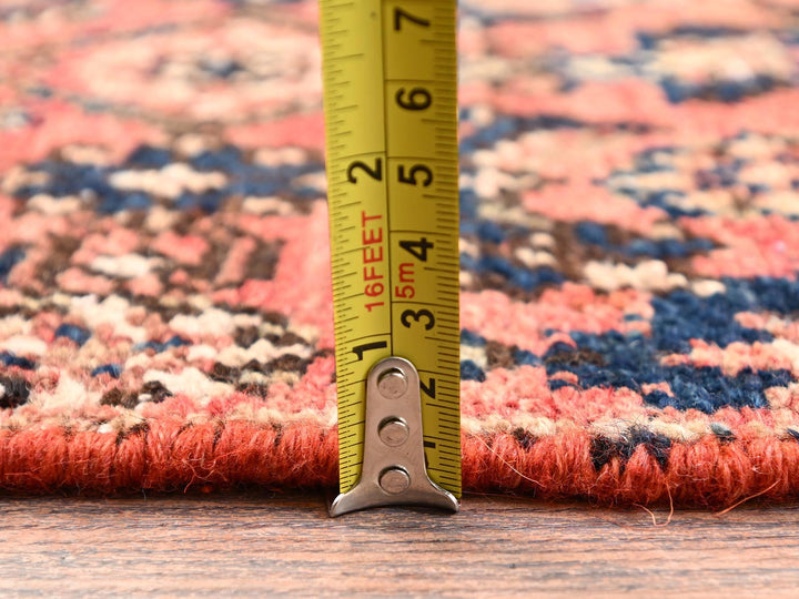 2'6" x 8'0" Vintage Hand Knotted Red Wool Runner Oriental Rug - MOA1021673
