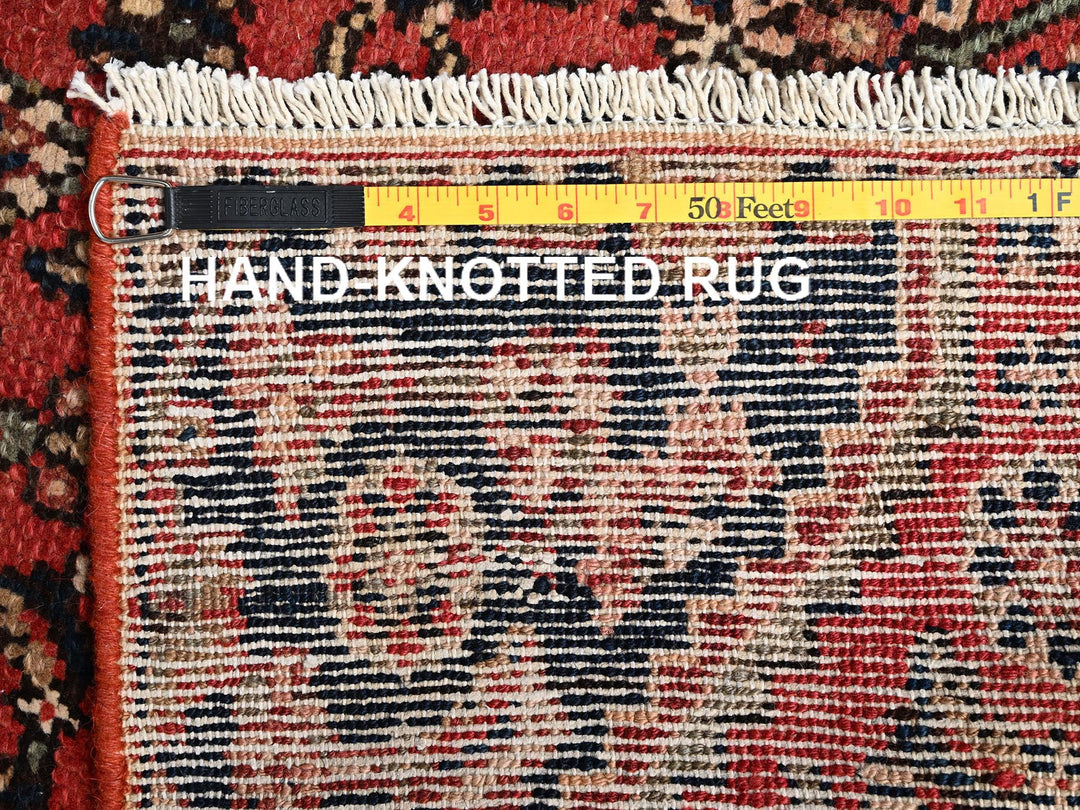 2'6" x 8'0" Vintage Hand Knotted Red Wool Runner Oriental Rug - MOA1021673