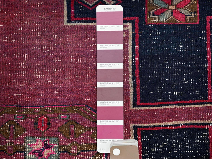 3'1" x 8'10" Vintage Hand Knotted Pink Wool Runner Oriental Rug - MOA1021686
