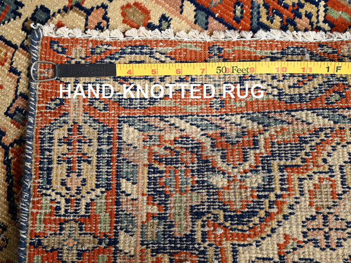2'2" x 8'5" Vintage Hand Knotted Ivory Wool Runner Oriental Rug - MOA1021698
