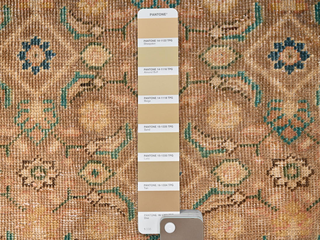 2'5" x 9'7" Vintage Hand Knotted Brown Wool Runner Oriental Rug - MOA1021700