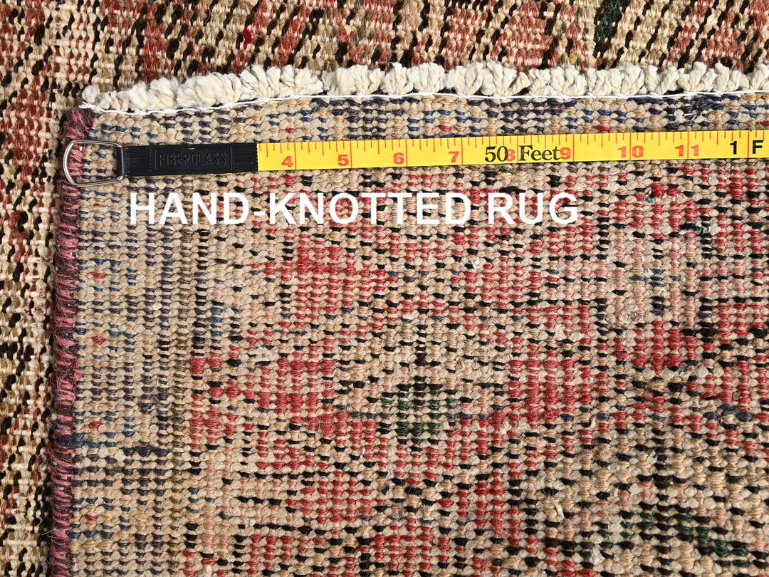 2'9" x 4'6" Vintage Hand Knotted Red Wool Rectangle Oriental Rug - MOA1021711