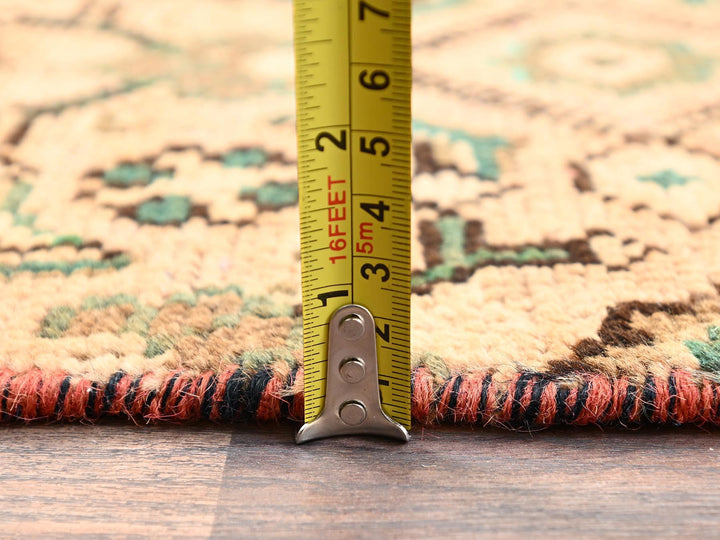 2'5" x 7'6" Vintage Hand Knotted Brown Wool Runner Oriental Rug - MOA1021714