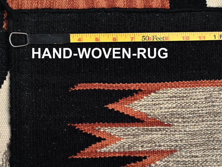 8'0" x 9'8" New Hand Woven Ivory Wool Rectangle Oriental Rug - MOA1021728