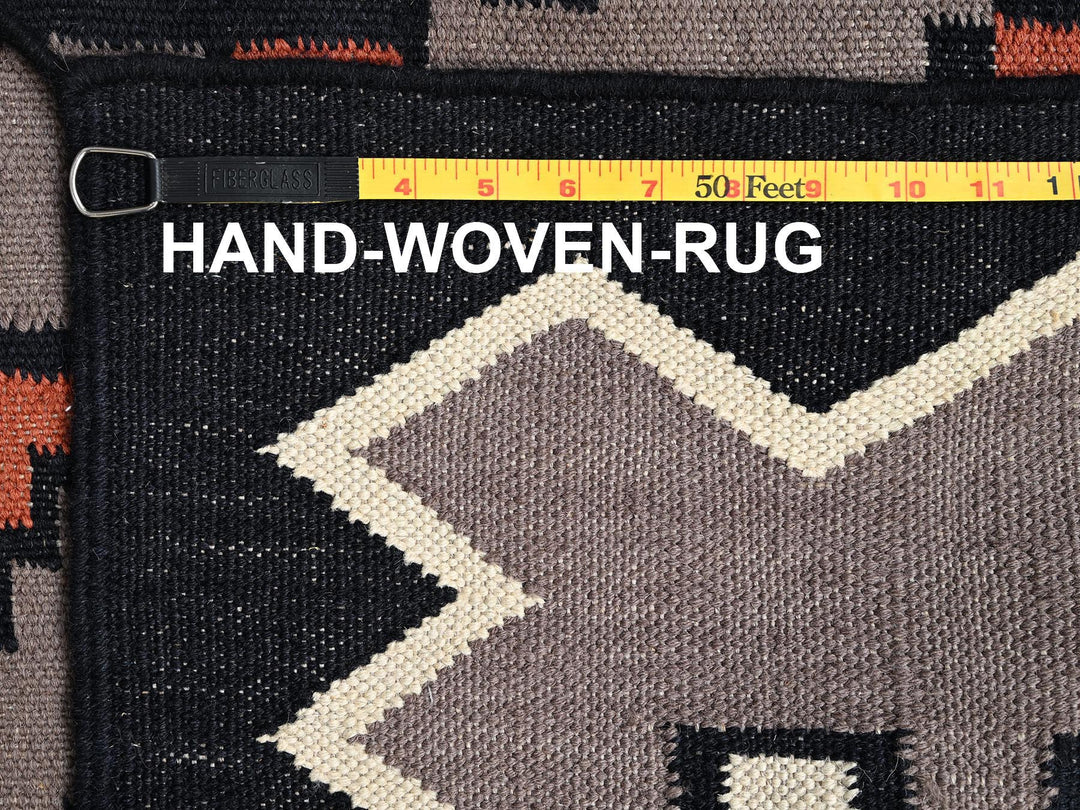 5'2" x 6'10" New Hand Woven Brown Wool Rectangle Oriental Rug - MOA1021732