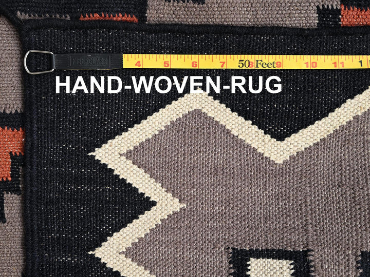 5'2" x 6'10" New Hand Woven Brown Wool Rectangle Oriental Rug - MOA1021732