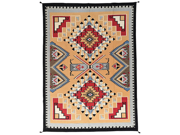 10'2" x 13'9" New Hand Woven Brown Wool Rectangle Oriental Rug - MOA1021738