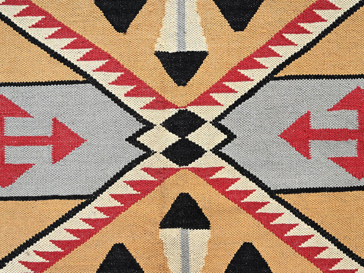 10'2" x 13'9" New Hand Woven Brown Wool Rectangle Oriental Rug - MOA1021738