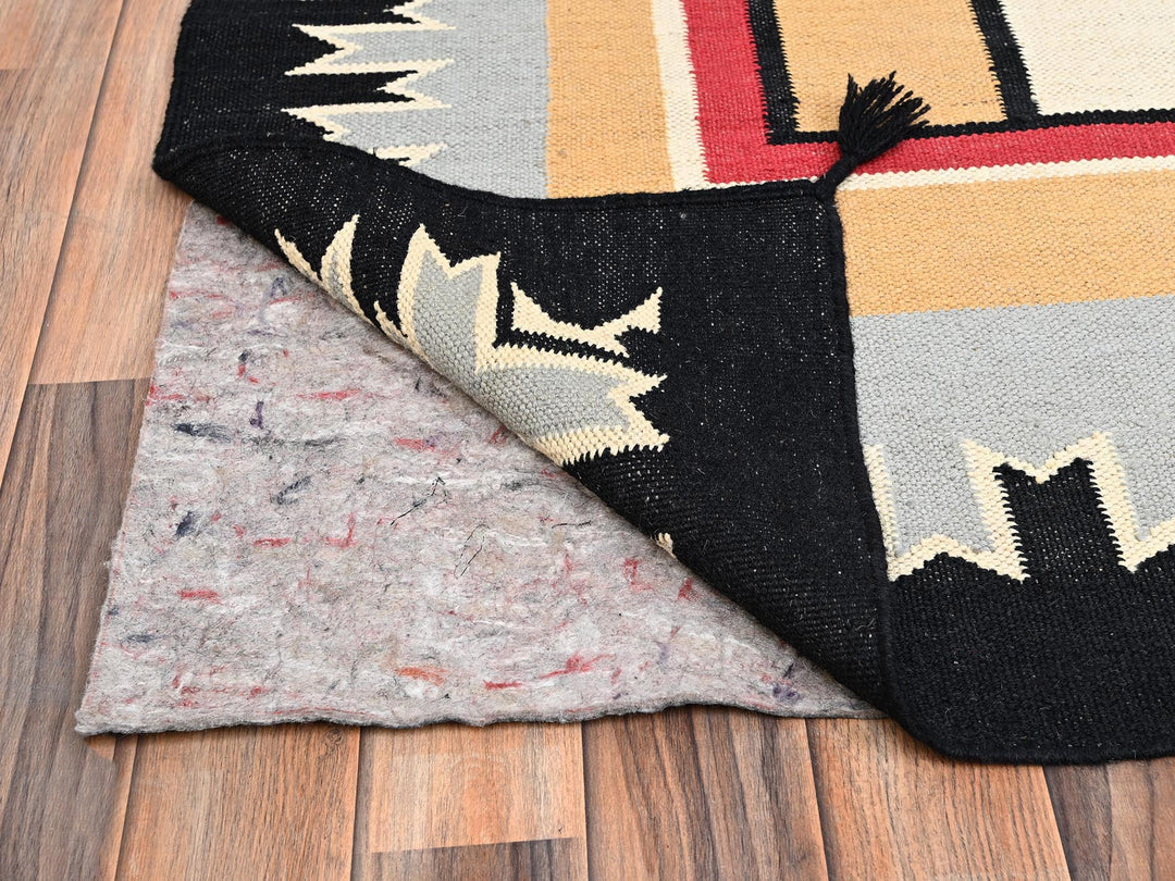 10'2" x 13'9" New Hand Woven Brown Wool Rectangle Oriental Rug - MOA1021738