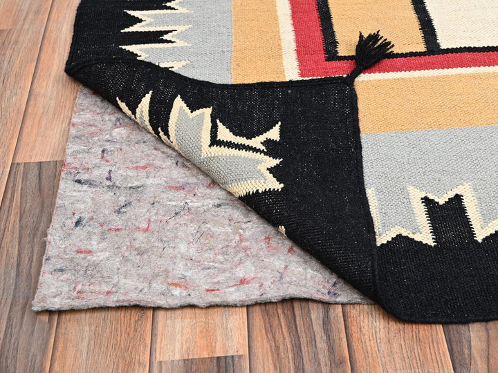 10'2" x 13'9" New Hand Woven Brown Wool Rectangle Oriental Rug - MOA1021738