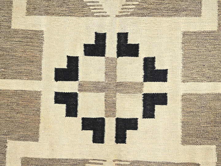 10'2" x 13'10" New Hand Woven Brown Wool Rectangle Oriental Rug - MOA1021740