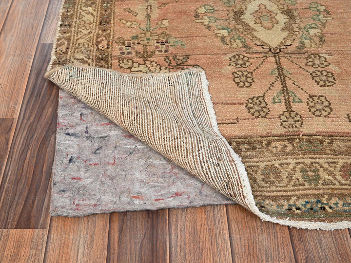 3'4" x 9'0" Vintage Hand Knotted Brown Wool Runner Oriental Rug - MOA1021751