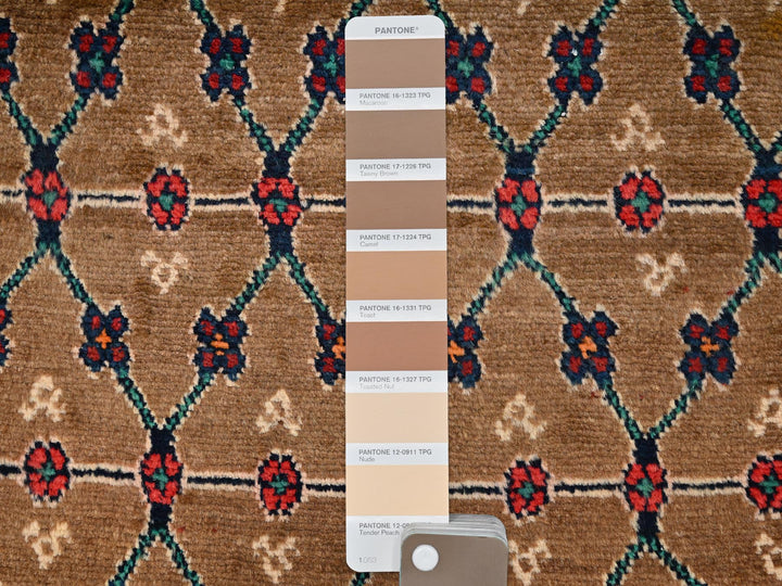 3'0" x 8'2" Vintage Hand Knotted Brown Wool Runner Oriental Rug - MOA1021762