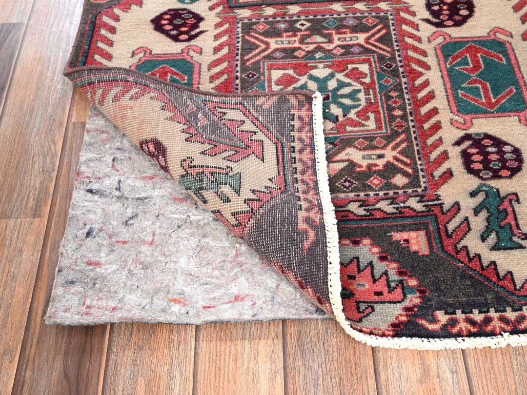 2'4" x 9'5" Vintage Hand Knotted Purple Wool Runner Oriental Rug - MOA1021787