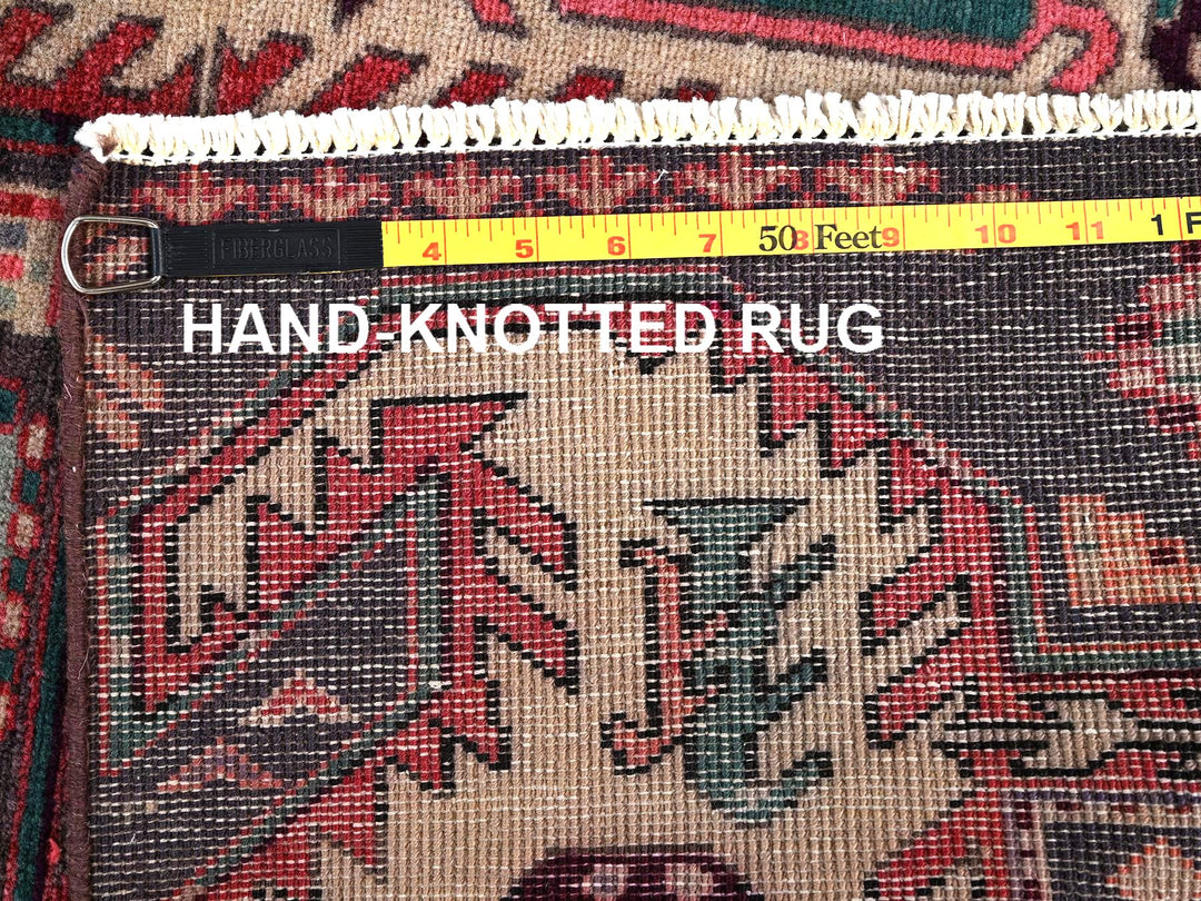 2'4" x 9'5" Vintage Hand Knotted Purple Wool Runner Oriental Rug - MOA1021787