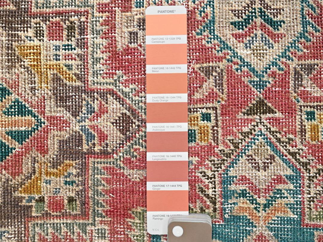 2'7" x 5'10" Vintage Hand Knotted Red Wool Runner Oriental Rug - MOA1021788