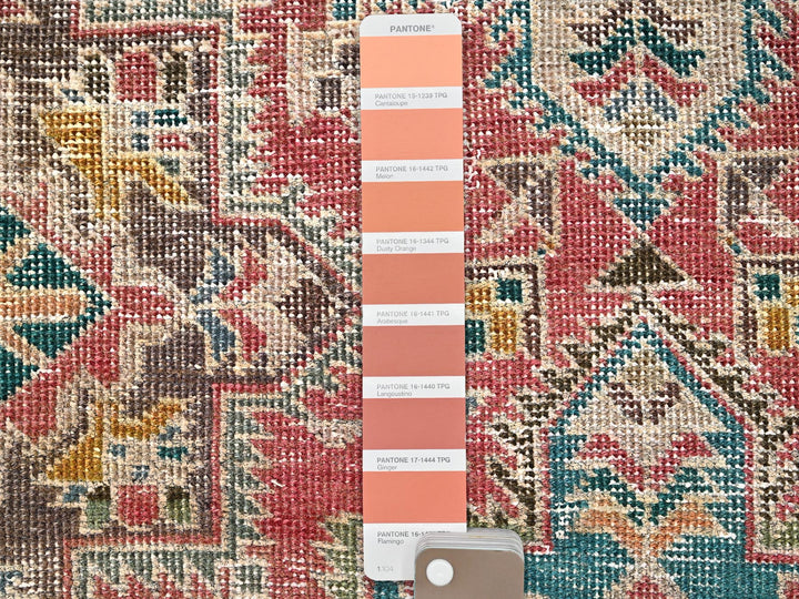 2'7" x 5'10" Vintage Hand Knotted Red Wool Runner Oriental Rug - MOA1021788