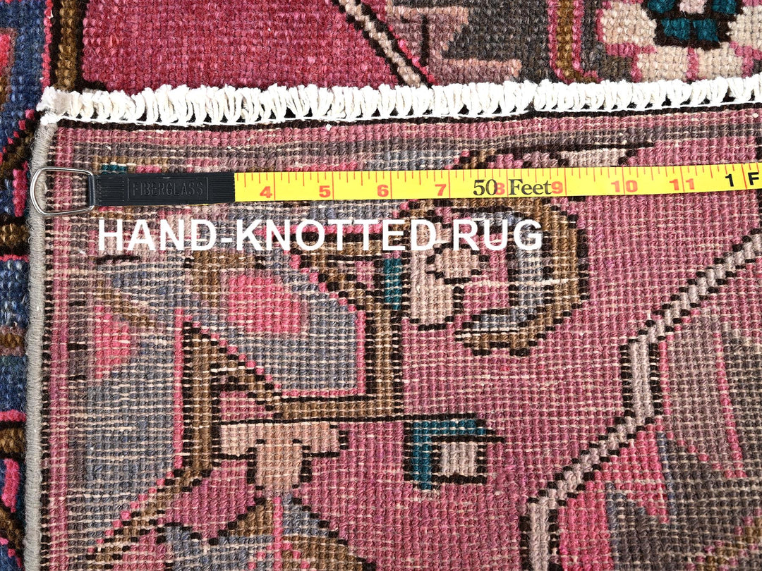 2'11" x 9'8" Vintage Hand Knotted Brown Wool Runner Oriental Rug - MOA1021791