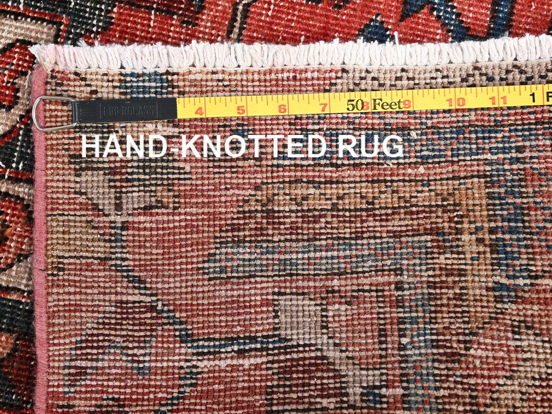 2'6" x 6'3" Vintage Hand Knotted Red Wool Runner Oriental Rug - MOA1021794