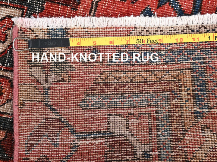 2'6" x 6'3" Vintage Hand Knotted Red Wool Runner Oriental Rug - MOA1021794