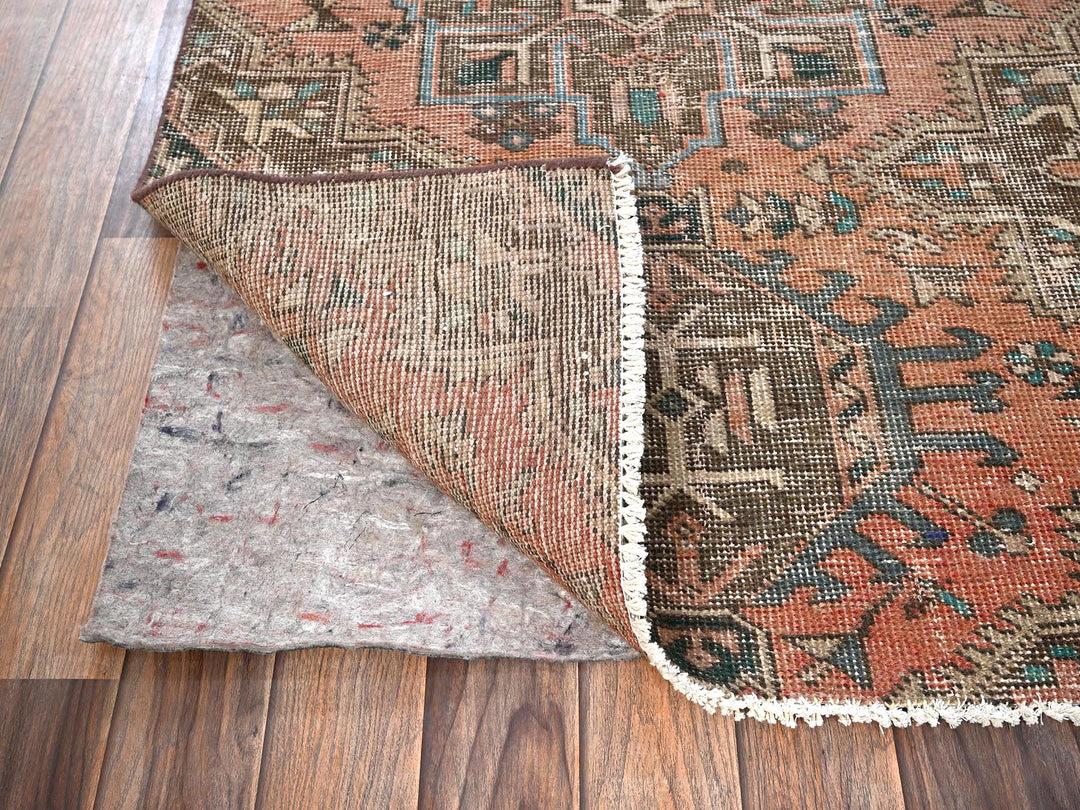 2'10" x 11'3" Vintage Hand Knotted Pink Wool Runner Oriental Rug - MOA1021795