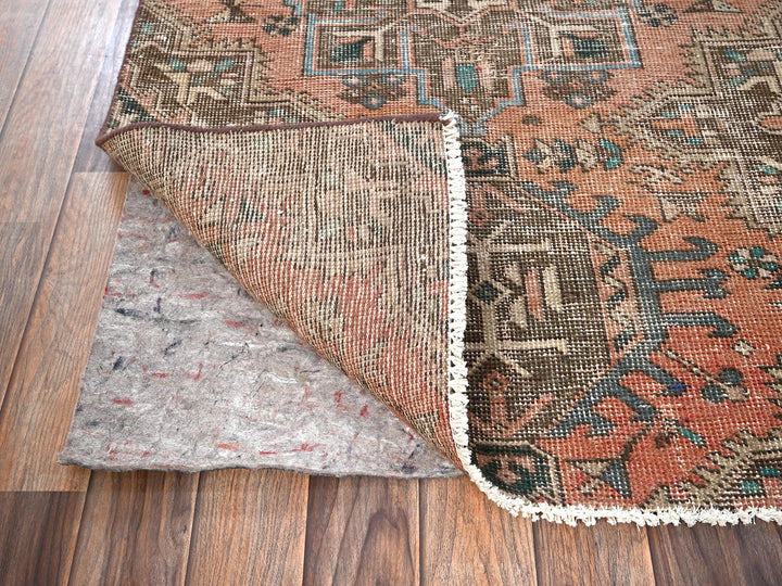 2'10" x 11'3" Vintage Hand Knotted Pink Wool Runner Oriental Rug - MOA1021795
