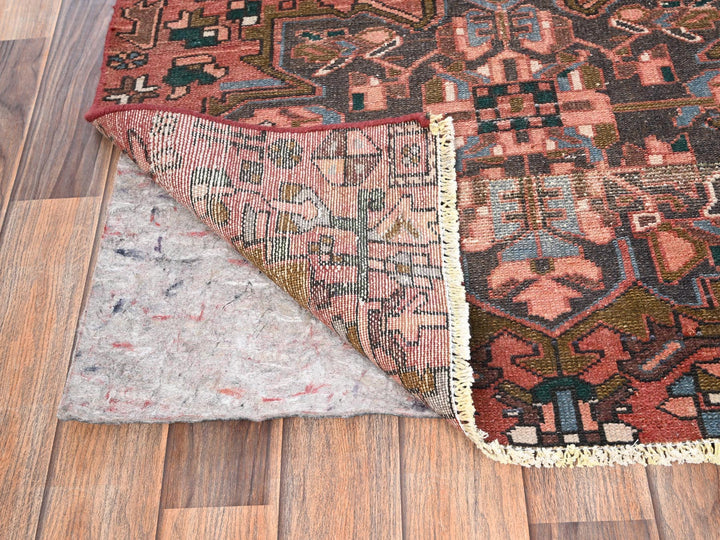 2'10" x 9'9" Vintage Hand Knotted Red Wool Runner Oriental Rug - MOA1021800