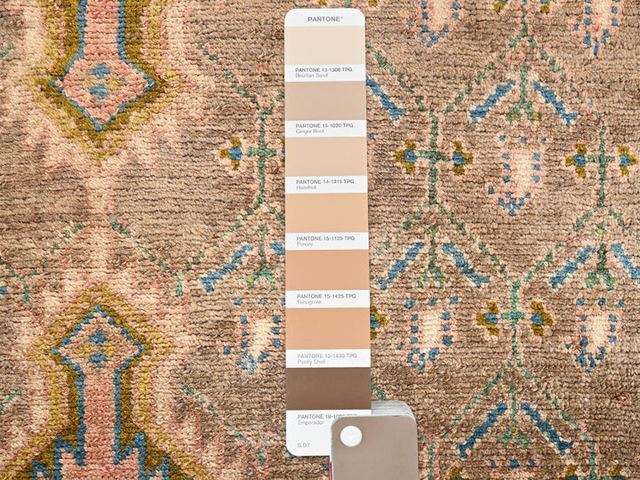 2'9" x 9'5" Vintage Hand Knotted Brown Wool Runner Oriental Rug - MOA1021842