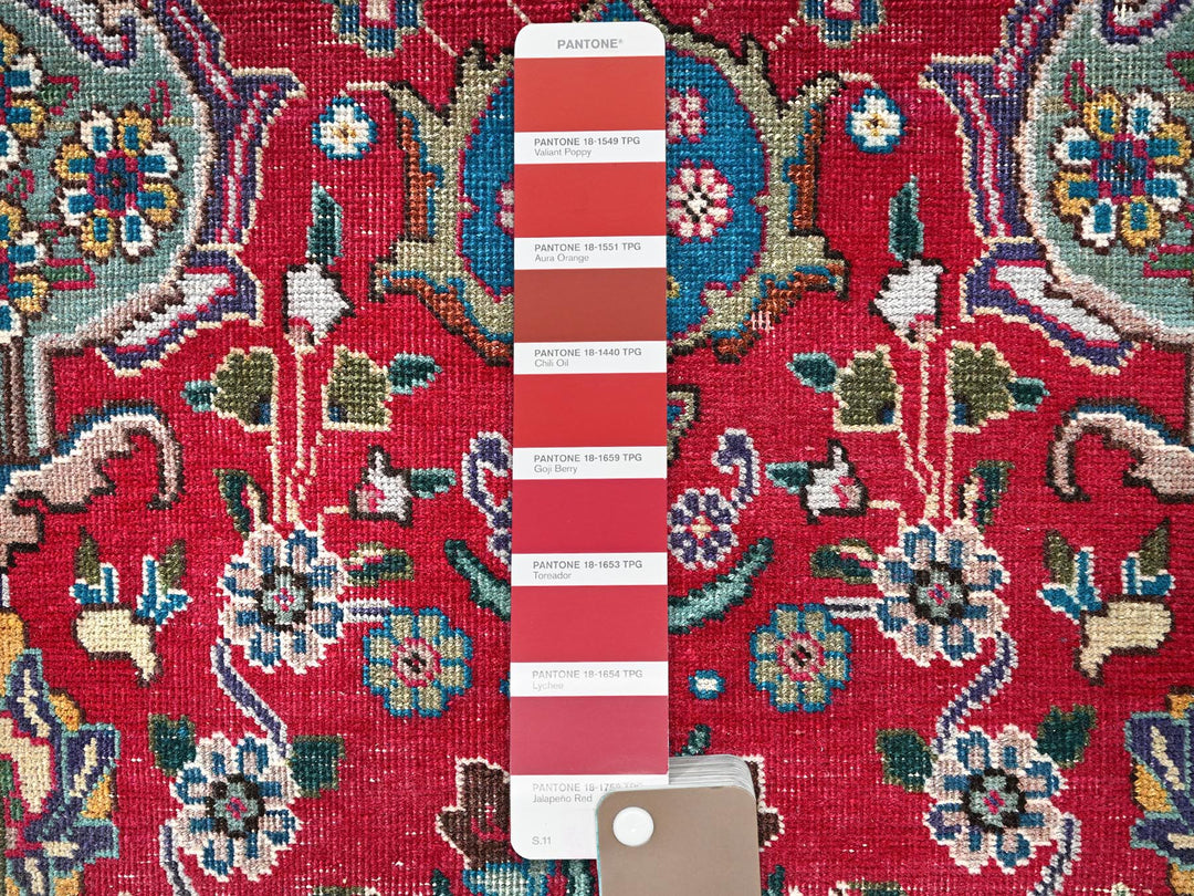 2'8" x 9'11" Vintage Hand Knotted Red Wool Runner Oriental Rug - MOA1021845