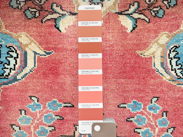 2'9" x 10'11" Vintage Hand Knotted Pink Wool Runner Oriental Rug - MOA1021850