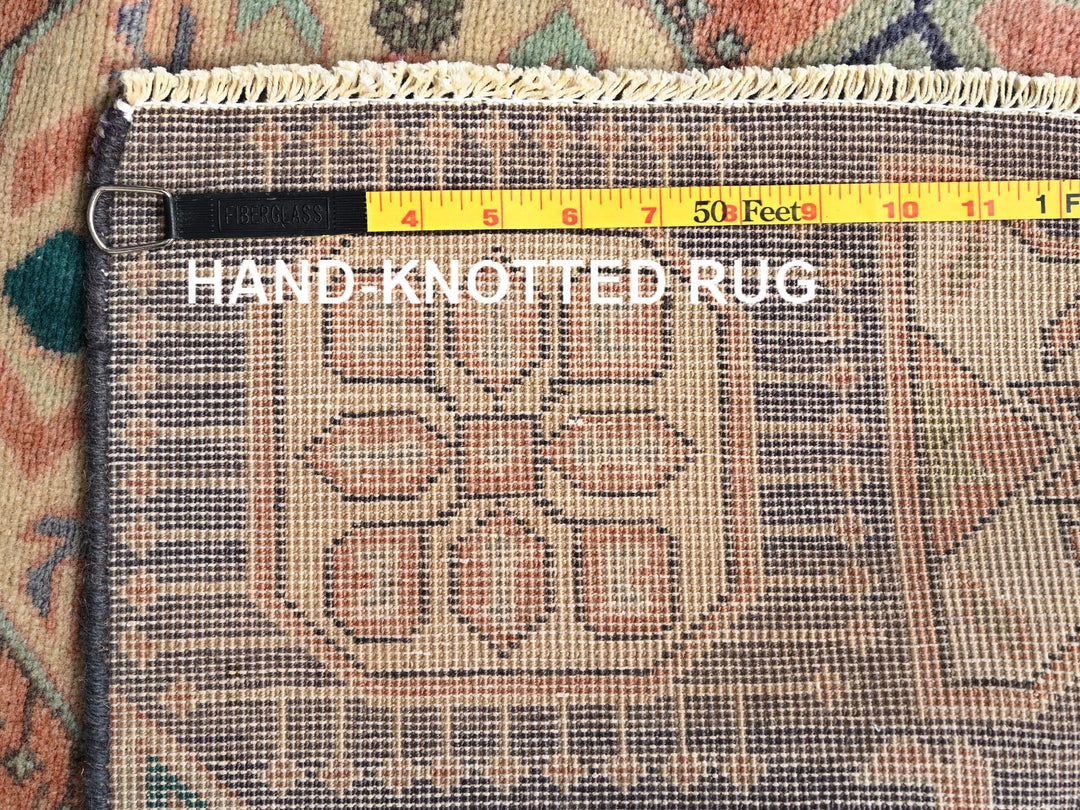 2'8" x 8'5" Vintage Hand Knotted Purple Wool Runner Oriental Rug - MOA1021856