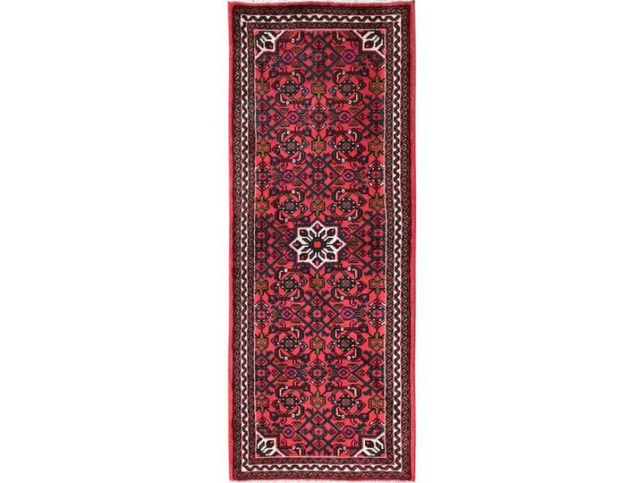 2'5" x 6'4" New Hand Knotted Red Wool Runner Oriental Rug - MOA1021873