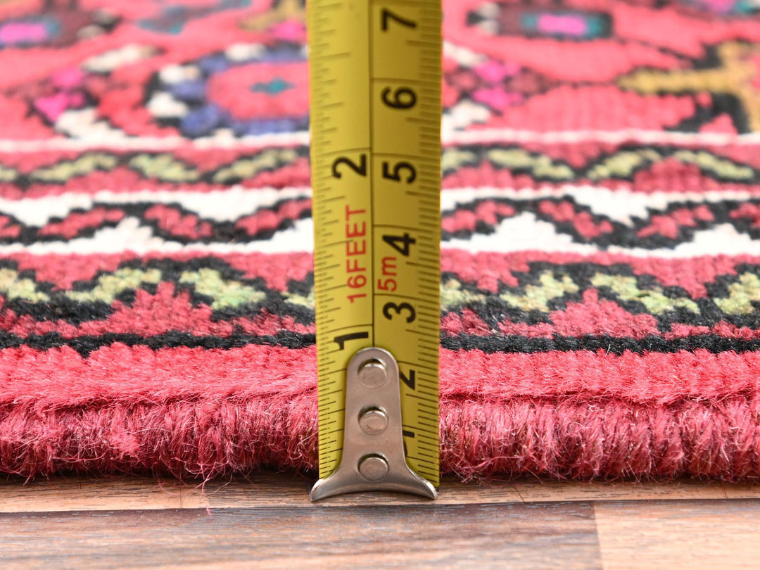 2'5" x 6'4" New Hand Knotted Red Wool Runner Oriental Rug - MOA1021873