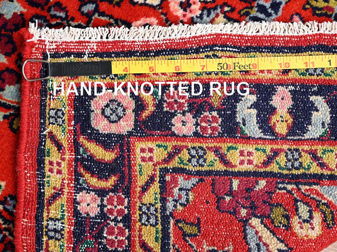 2'7" x 5'11" New Hand Knotted Red Wool Runner Oriental Rug - MOA1021874